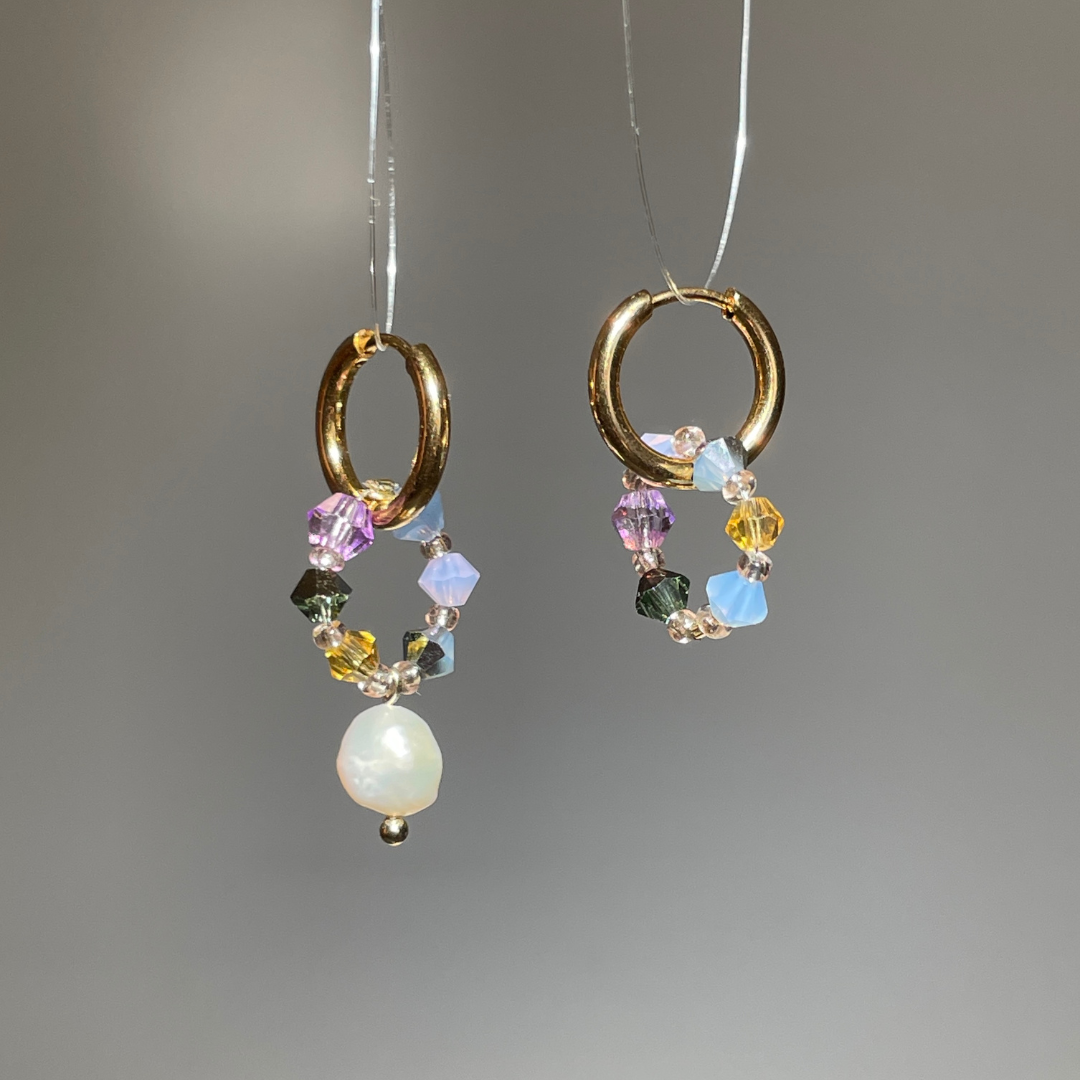 Boucles d'oreilles Fireflies "plastique chic"