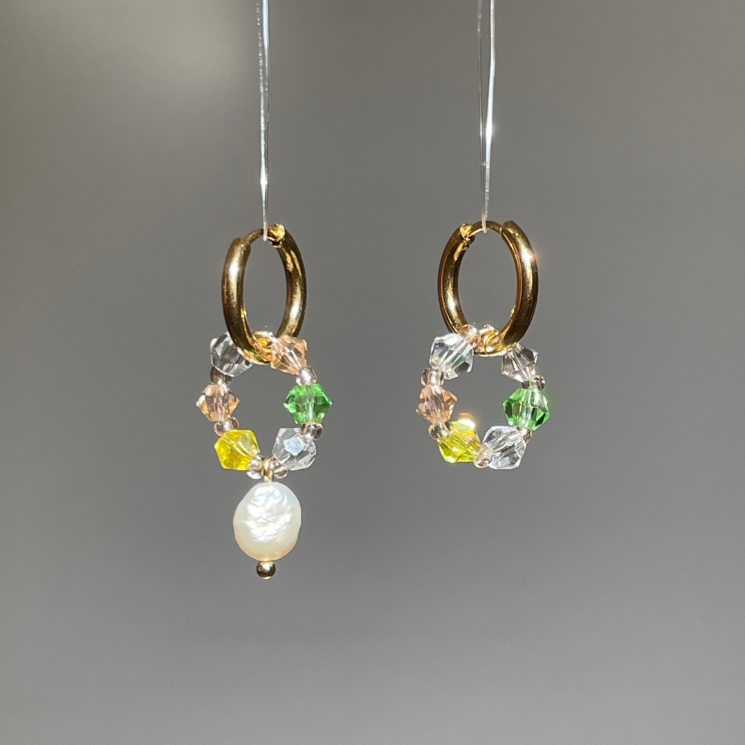 Boucles d'oreilles Fireflies "oeuf doux"