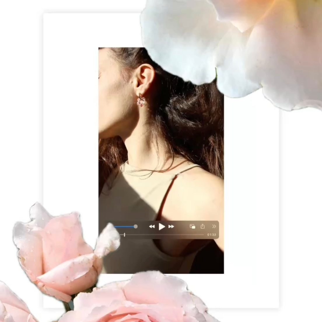 Les fleurs roses