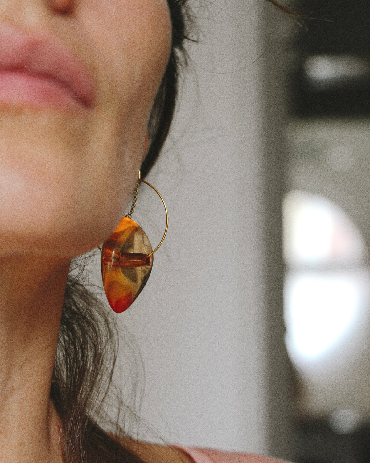 Boucles d'oreilles Starla oranges maxi
