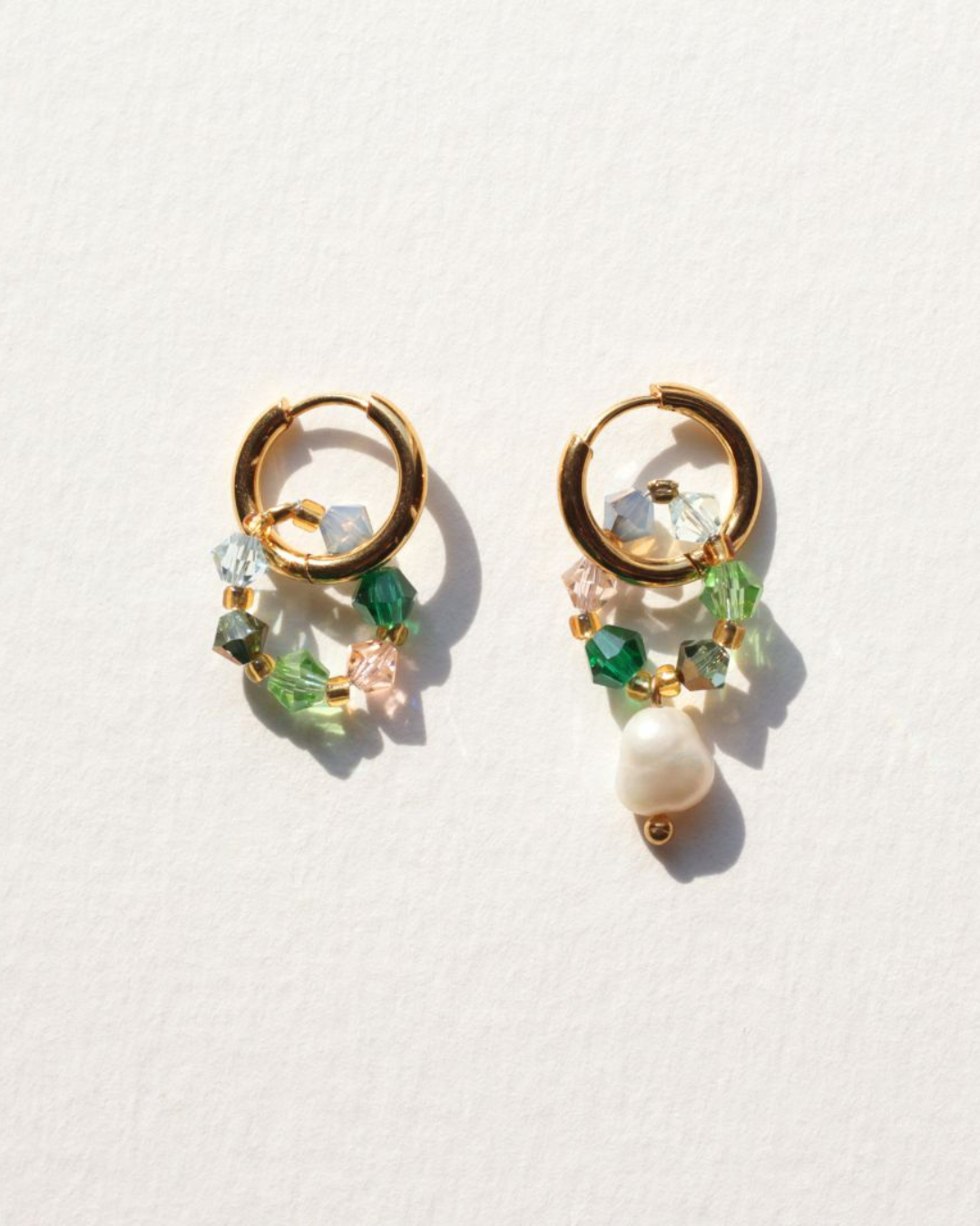 Boucles d'oreilles Fireflies "béton tendre"