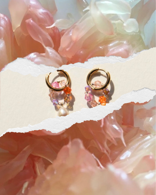 Boucles d'oreilles Fireflies "pulpe acide"