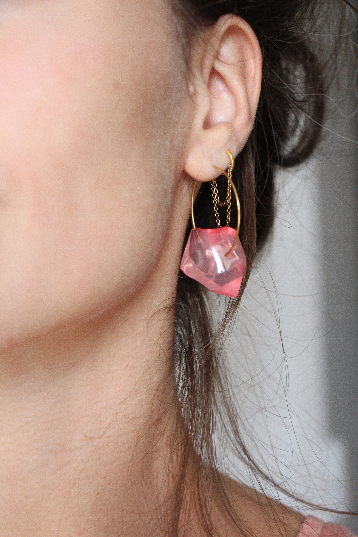 Boucles d'oreilles Rosier roses