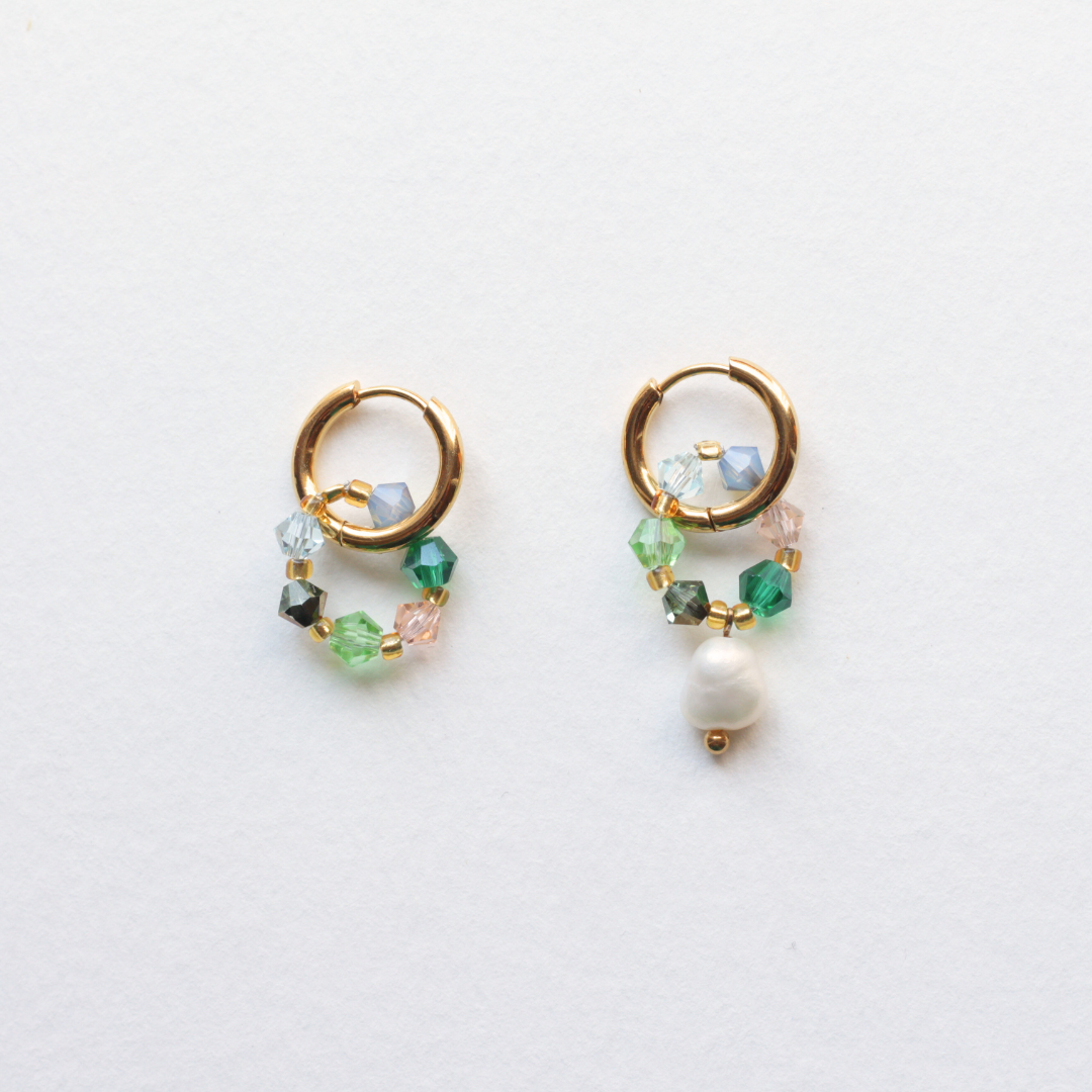 Boucles d'oreilles Fireflies "béton tendre"