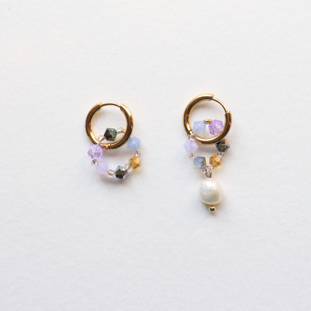Boucles d'oreilles Fireflies "plastique chic"