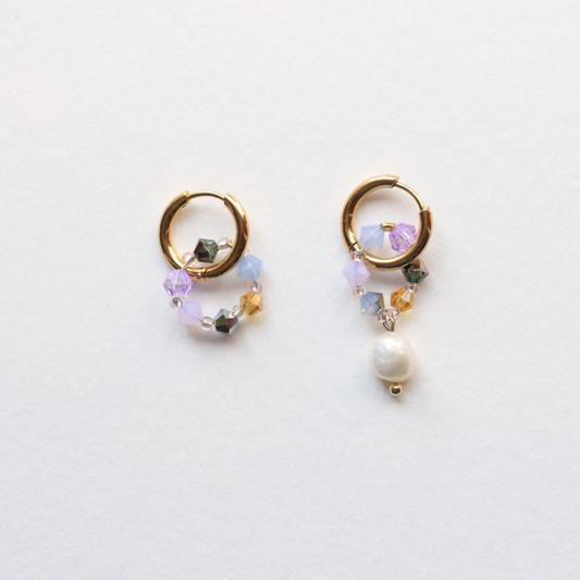 Boucles d'oreilles Fireflies "plastique chic"