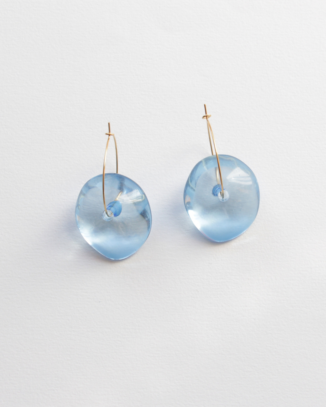 Boucles d'oreilles Starla bleues maxi