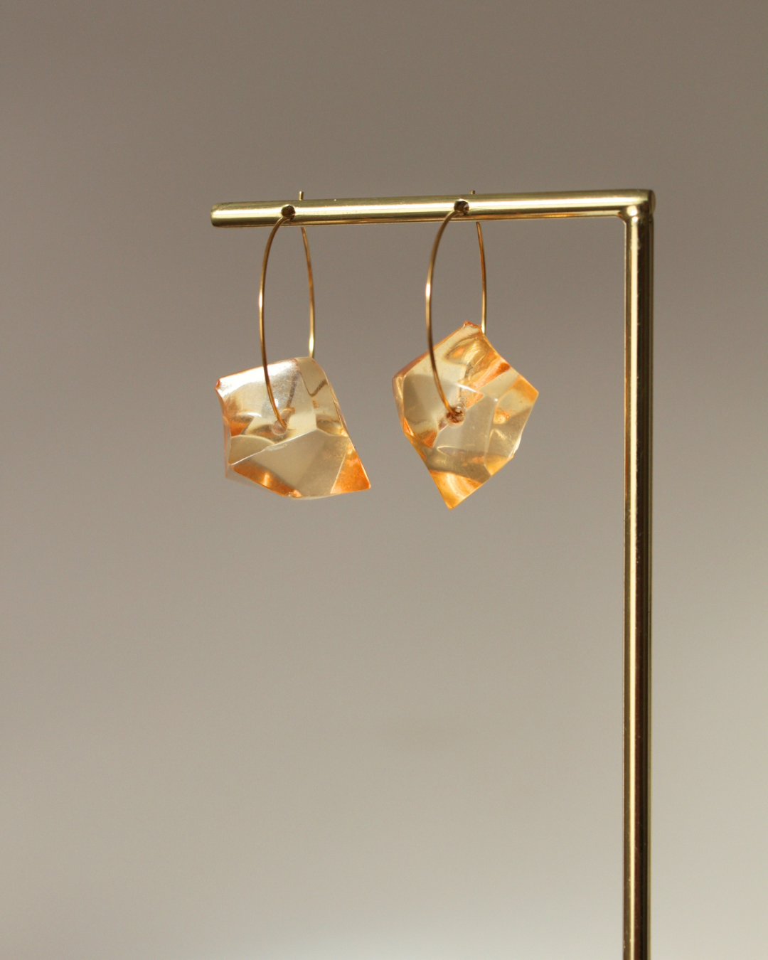 Boucles d'oreilles Rosier oranges