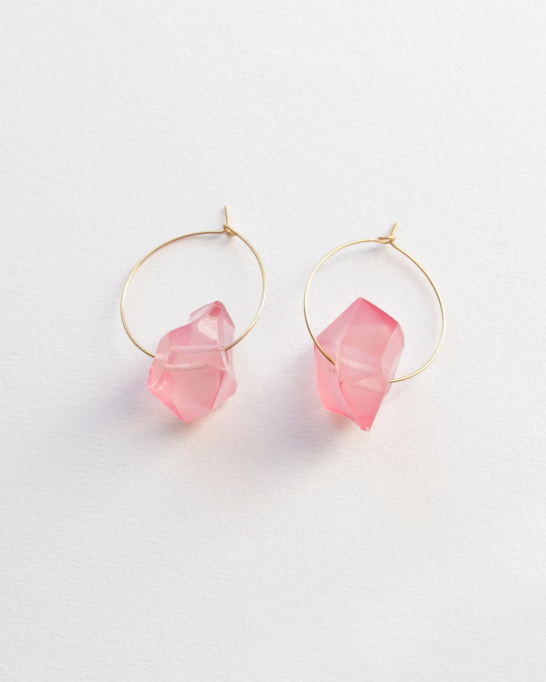 Boucles d'oreilles Rosier roses