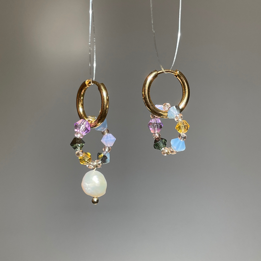 Boucles d'oreilles Fireflies "plastique chic"
