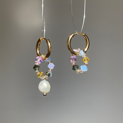 Boucles d'oreilles Fireflies "plastique chic"