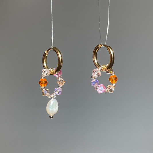 Boucles d'oreilles Fireflies "pulpe acide"