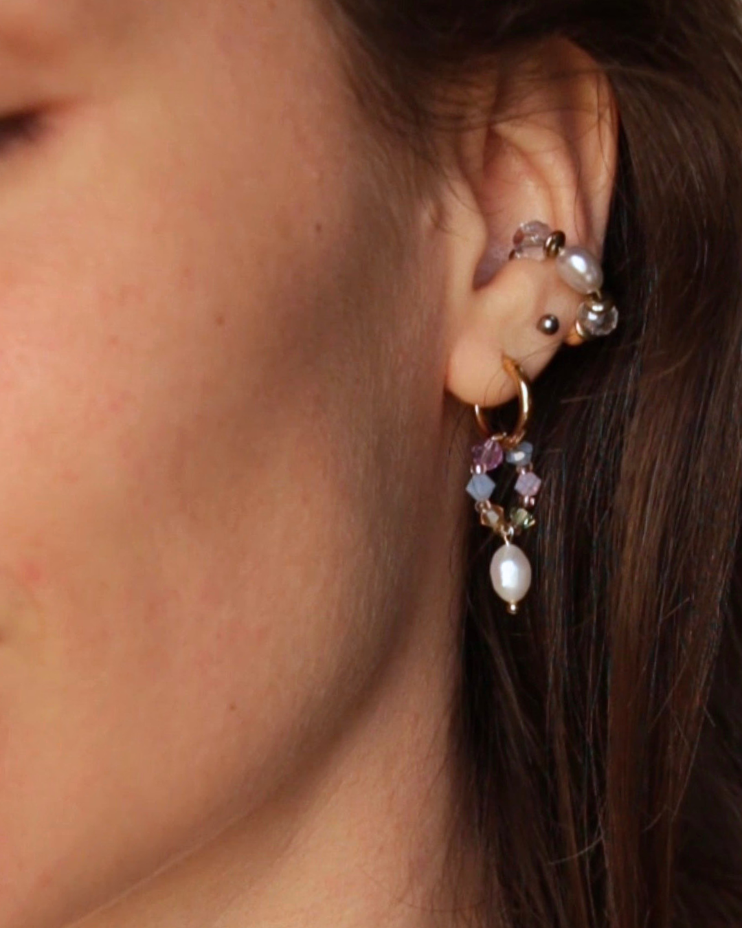 Boucles d'oreilles Fireflies "plastique chic"