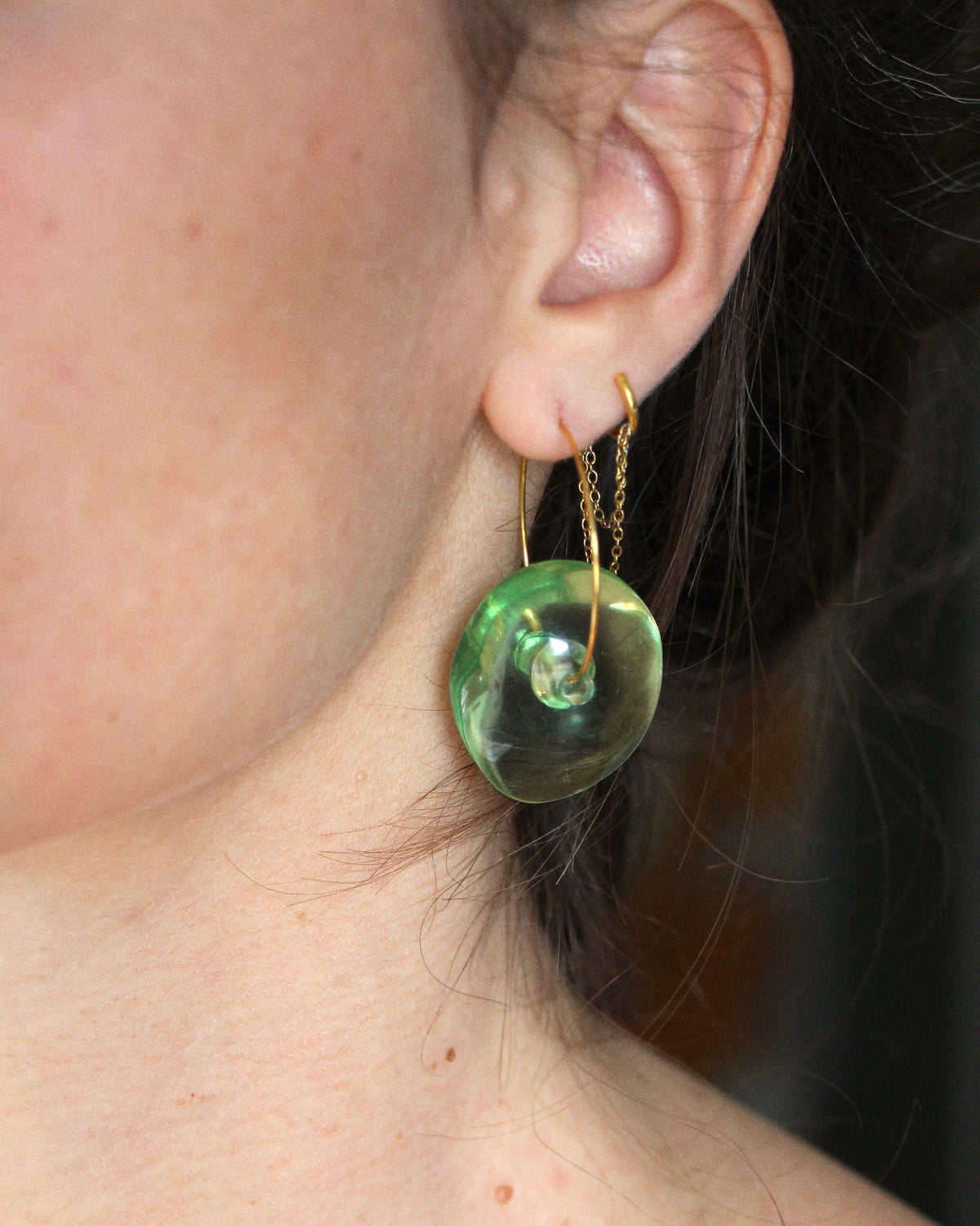 Boucles d'oreilles Starla vertes