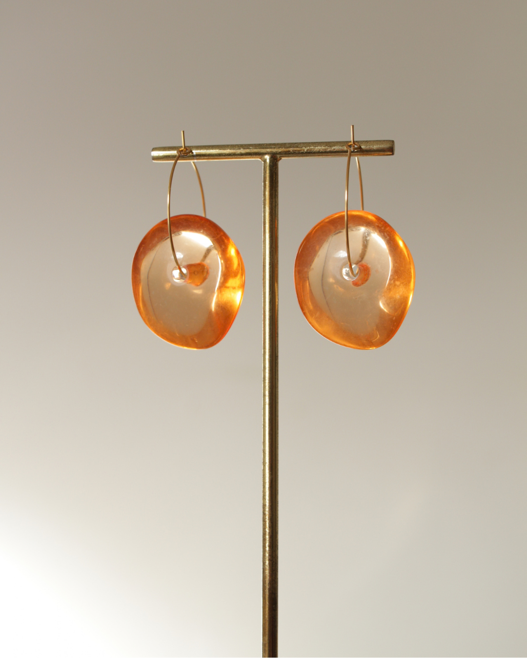 Boucles d'oreilles Starla oranges maxi