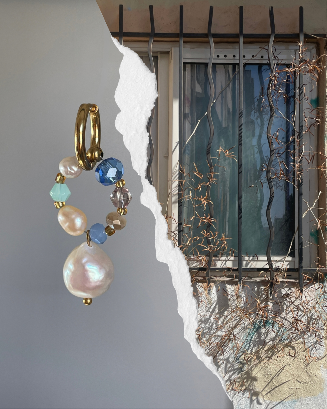 Boucle d'oreille individuelle Fenêtre