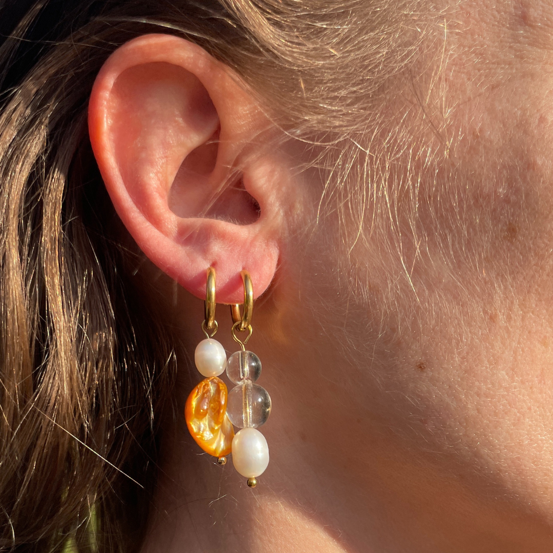 Boucles d'oreilles Single Ladies, boucles individuelles et asymétriques, création faite main Bibi Joue