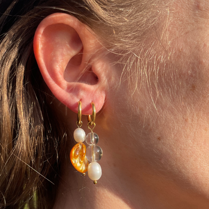 Boucles d'oreilles Single Ladies, boucles individuelles et asymétriques, création faite main Bibi Joue